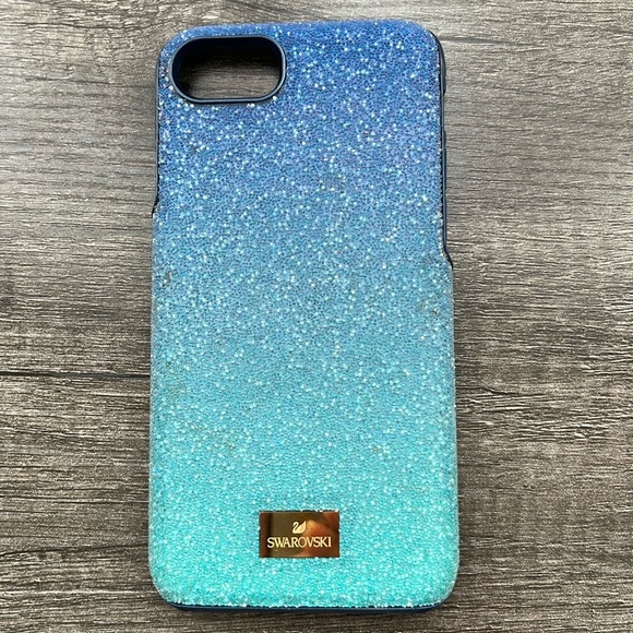 Swarovski Blue Crystal IPhone 7 Case - Picture 1 of 11